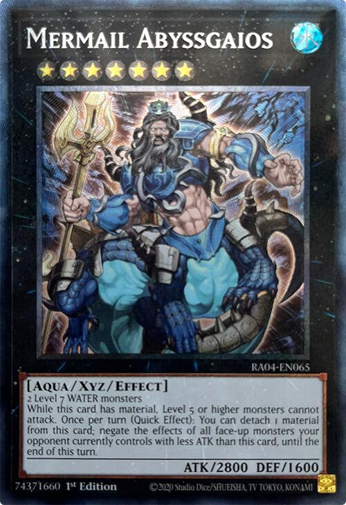 Mermail Abyssgaios [RA04-EN065] Prismatic Collector's Rare | Clutch Gaming