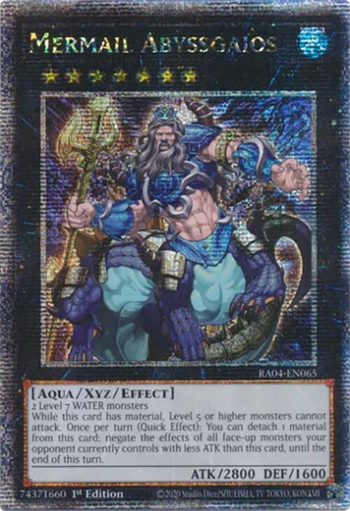 Mermail Abyssgaios [RA04-EN065] Quarter Century Secret Rare | Clutch Gaming