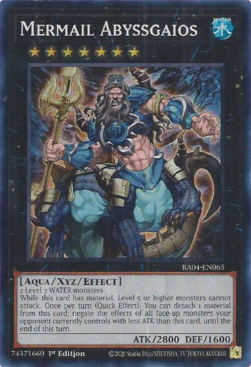 Mermail Abyssgaios [RA04-EN065] Super Rare | Clutch Gaming