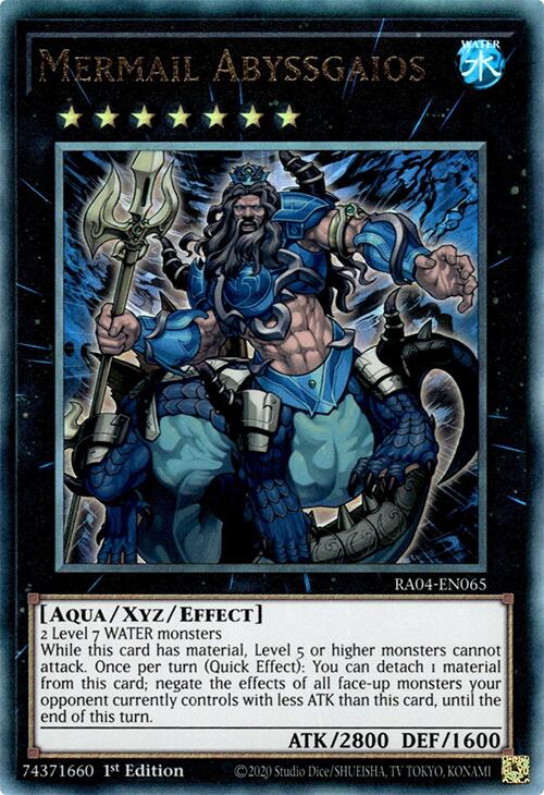 Mermail Abyssgaios [RA04-EN065] Prismatic Ultimate Rare | Clutch Gaming