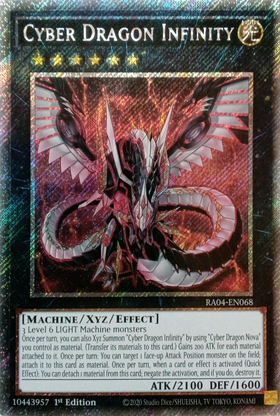 Cyber Dragon Infinity [RA04-EN068] Platinum Secret Rare | Clutch Gaming