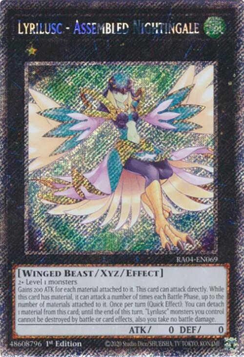 Lyrilusc - Assembled Nightingale [RA04-EN069] Platinum Secret Rare | Clutch Gaming