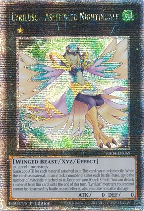 Lyrilusc - Assembled Nightingale [RA04-EN069] Quarter Century Secret Rare | Clutch Gaming
