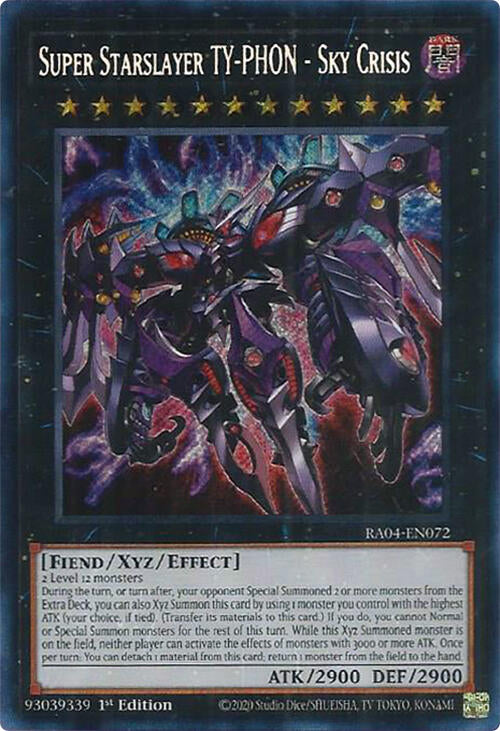 Super Starslayer TY-PHON - Sky Crisis [RA04-EN072] Secret Rare | Clutch Gaming
