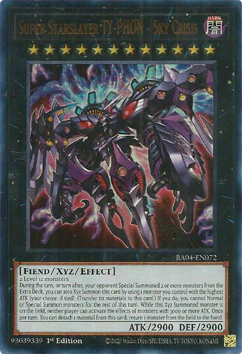 Super Starslayer TY-PHON - Sky Crisis [RA04-EN072] Ultra Rare | Clutch Gaming
