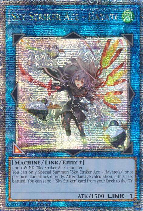 Sky Striker Ace - Hayate (New Art) [RA04-EN073] Quarter Century Secret Rare | Clutch Gaming