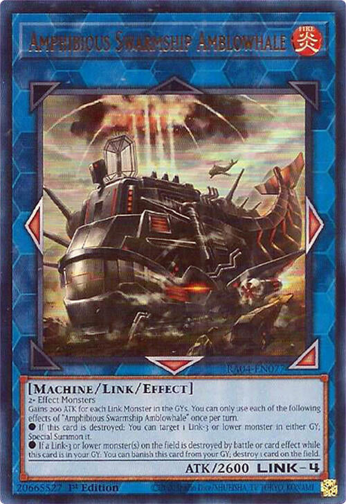 Amphibious Swarmship Amblowhale [RA04-EN077] Ultra Rare | Clutch Gaming