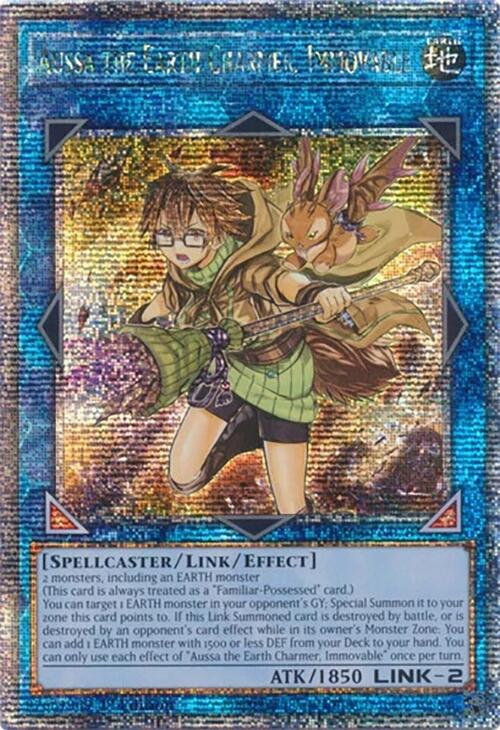 Aussa the Earth Charmer, Immovable [RA04-EN078] Quarter Century Secret Rare | Clutch Gaming