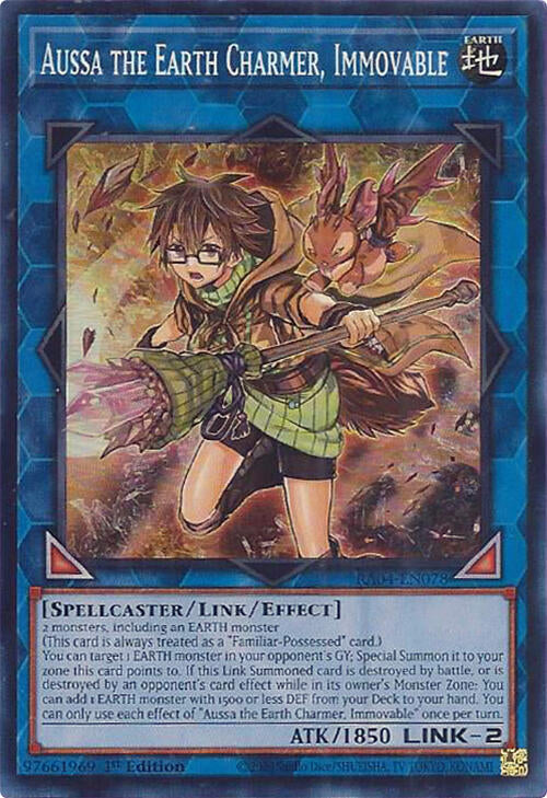 Aussa the Earth Charmer, Immovable [RA04-EN078] Super Rare | Clutch Gaming