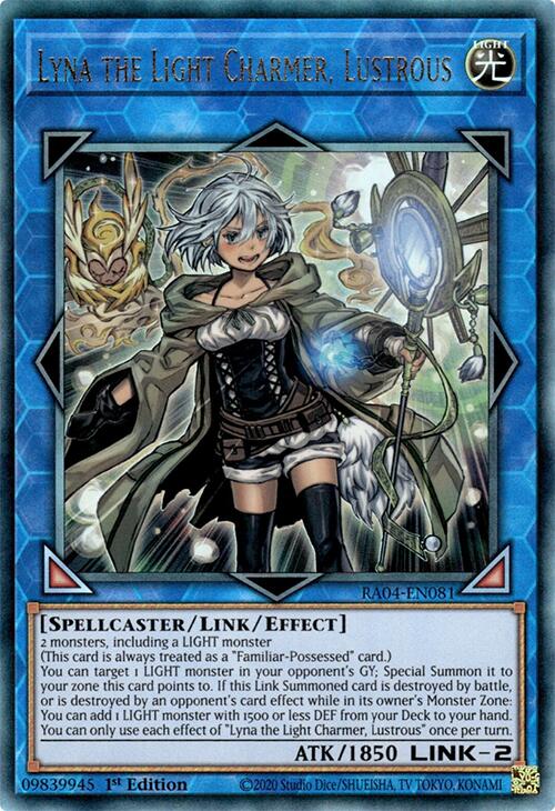 Lyna the Light Charmer, Lustrous [RA04-EN081] Prismatic Ultimate Rare | Clutch Gaming