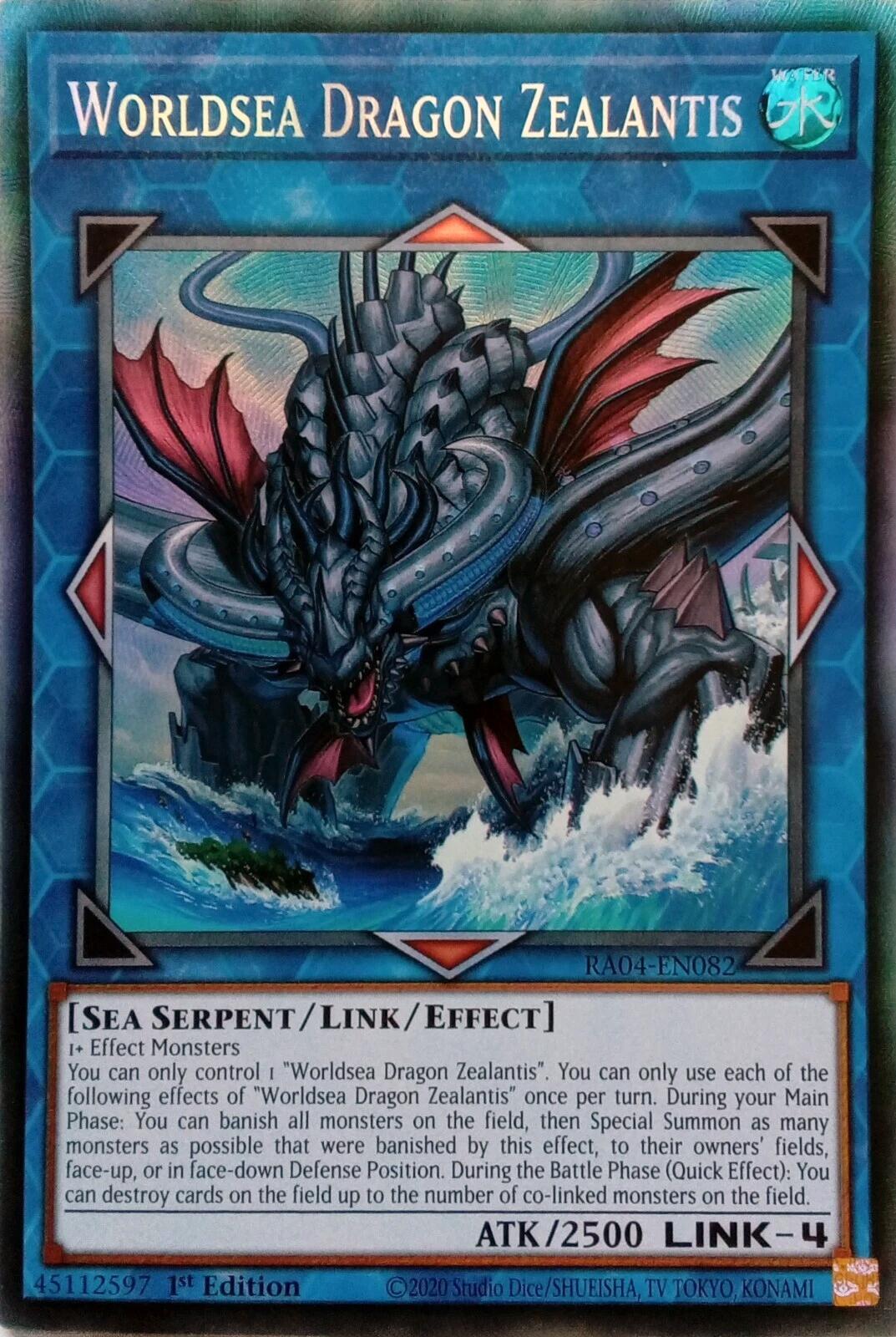 Worldsea Dragon Zealantis [RA04-EN082] Prismatic Collector's Rare | Clutch Gaming