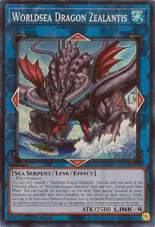 Worldsea Dragon Zealantis [RA04-EN082] Super Rare | Clutch Gaming