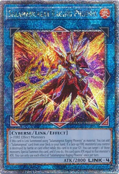 Salamangreat Raging Phoenix [RA04-EN083] Quarter Century Secret Rare | Clutch Gaming