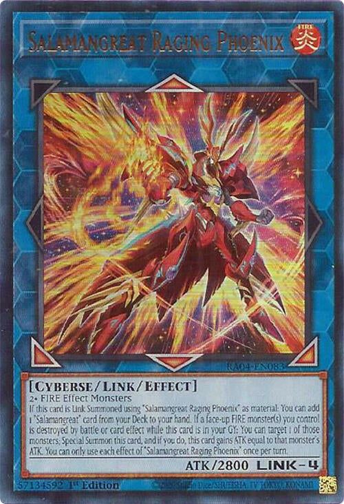 Salamangreat Raging Phoenix [RA04-EN083] Ultra Rare | Clutch Gaming