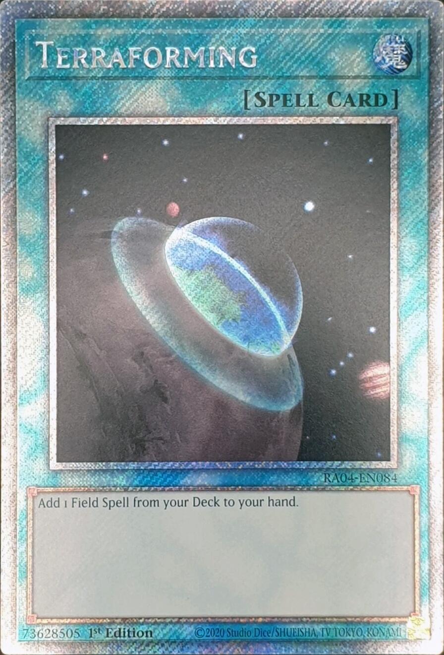 Terraforming [RA04-EN084] Platinum Secret Rare | Clutch Gaming