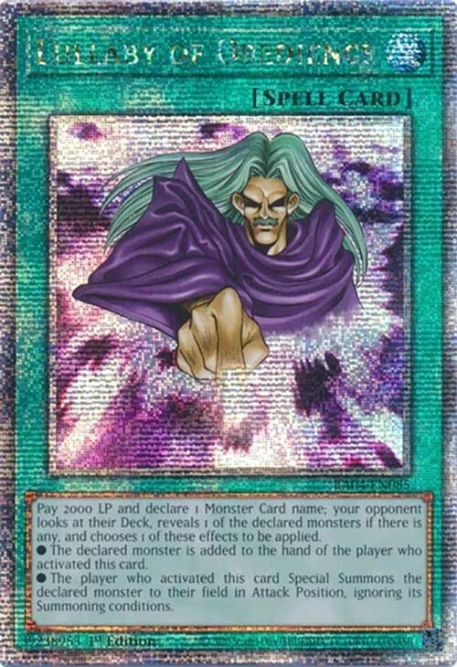 Lullaby of Obedience [RA04-EN085] Quarter Century Secret Rare | Clutch Gaming