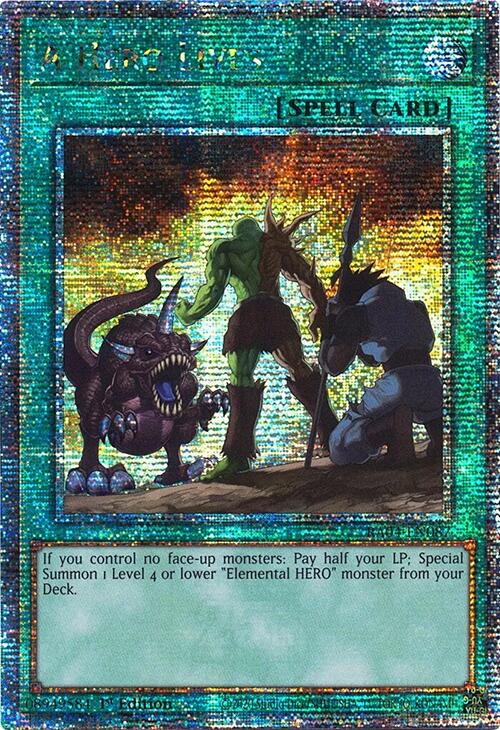 A Hero Lives [RA04-EN087] Quarter Century Secret Rare | Clutch Gaming