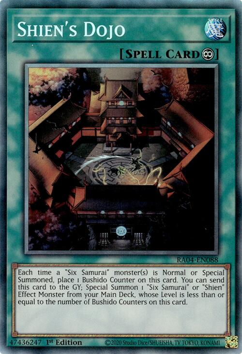 Shien's Dojo [RA04-EN088] Prismatic Collector's Rare | Clutch Gaming