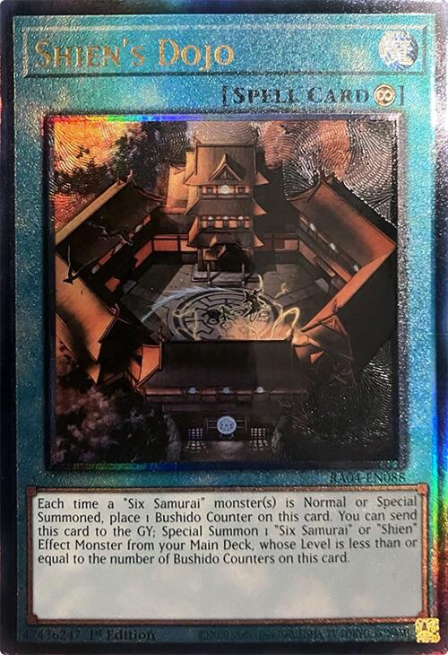 Shien's Dojo [RA04-EN088] Prismatic Ultimate Rare | Clutch Gaming