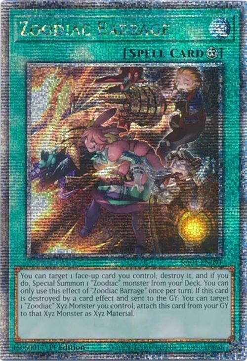 Zoodiac Barrage [RA04-EN091] Quarter Century Secret Rare | Clutch Gaming