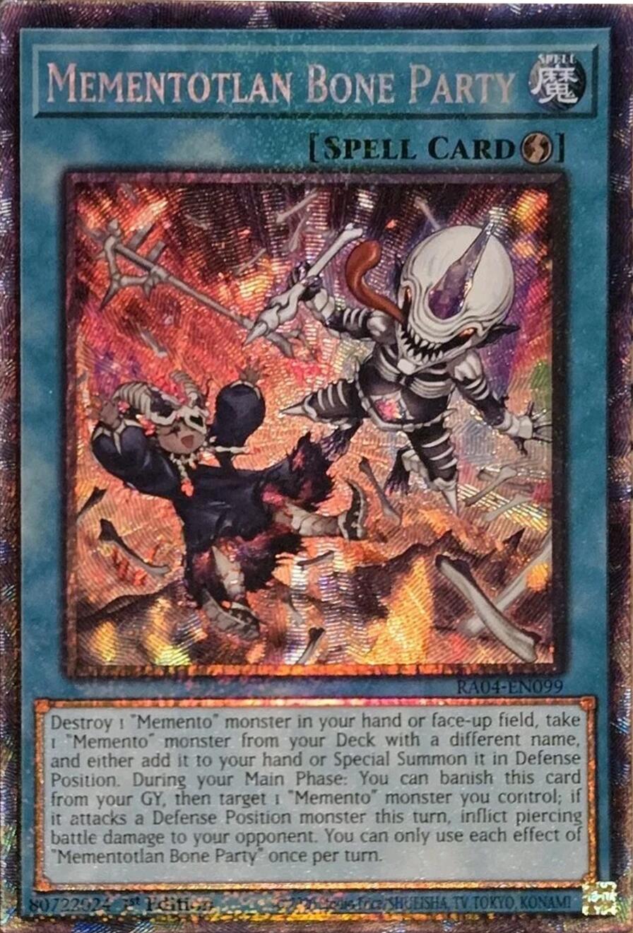 Mementotlan Bone Party [RA04-EN099] Prismatic Collector's Rare | Clutch Gaming