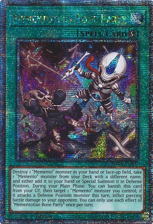 Mementotlan Bone Party [RA04-EN099] Quarter Century Secret Rare | Clutch Gaming