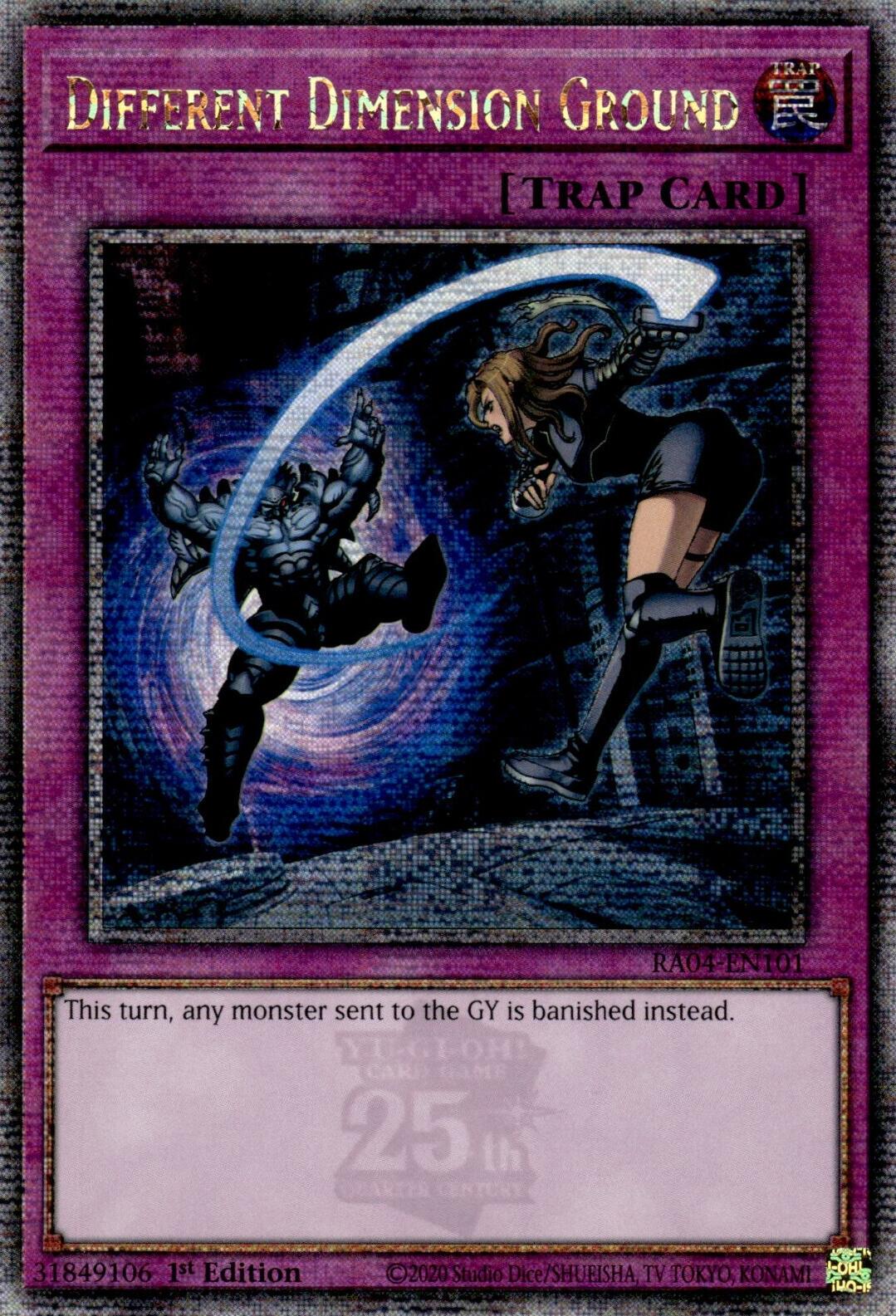 Different Dimension Ground [RA04-EN101] Quarter Century Secret Rare | Clutch Gaming