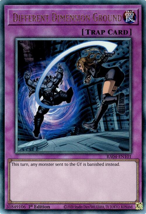 Different Dimension Ground [RA04-EN101] Prismatic Ultimate Rare | Clutch Gaming