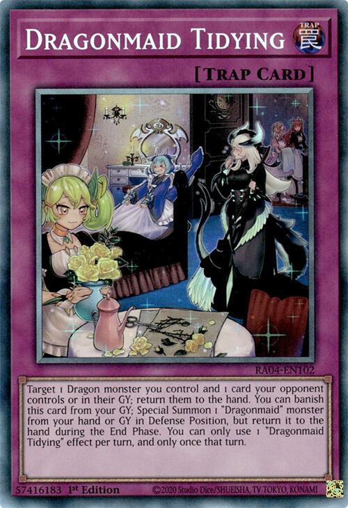 Dragonmaid Tidying [RA04-EN102] Prismatic Collector's Rare | Clutch Gaming