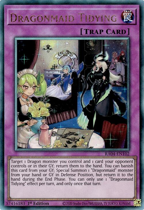 Dragonmaid Tidying [RA04-EN102] Prismatic Ultimate Rare | Clutch Gaming