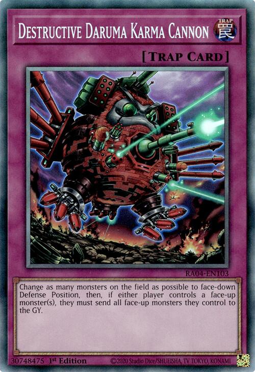 Destructive Daruma Karma Cannon [RA04-EN103] Prismatic Collector's Rare | Clutch Gaming