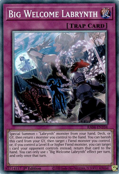 Big Welcome Labrynth [RA04-EN104] Prismatic Collector's Rare | Clutch Gaming