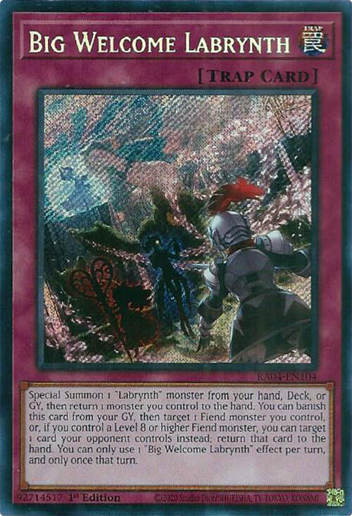 Big Welcome Labrynth [RA04-EN104] Secret Rare | Clutch Gaming