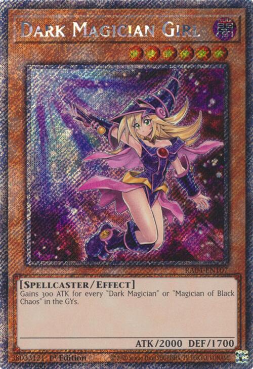 Dark Magician Girl (7th Art) [RA04-EN107] Platinum Secret Rare | Clutch Gaming