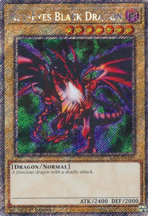 Red-Eyes Black Dragon (4th Art) [RA04-EN109] Platinum Secret Rare | Clutch Gaming