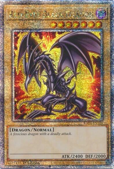 Red-Eyes Black Dragon (7th Art) [RA04-EN109] Quarter Century Secret Rare | Clutch Gaming
