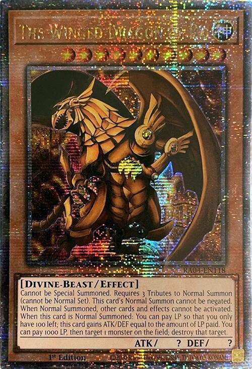 The Winged Dragon of Ra [RA04-EN118] Quarter Century Secret Rare | Clutch Gaming