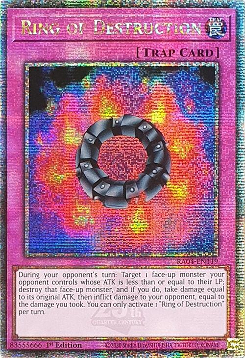Ring of Destruction [RA04-EN119] Quarter Century Secret Rare | Clutch Gaming