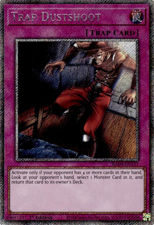 Trap Dustshoot [RA04-EN121] Platinum Secret Rare | Clutch Gaming