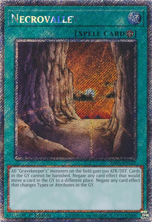 Necrovalley [RA04-EN122] Platinum Secret Rare | Clutch Gaming
