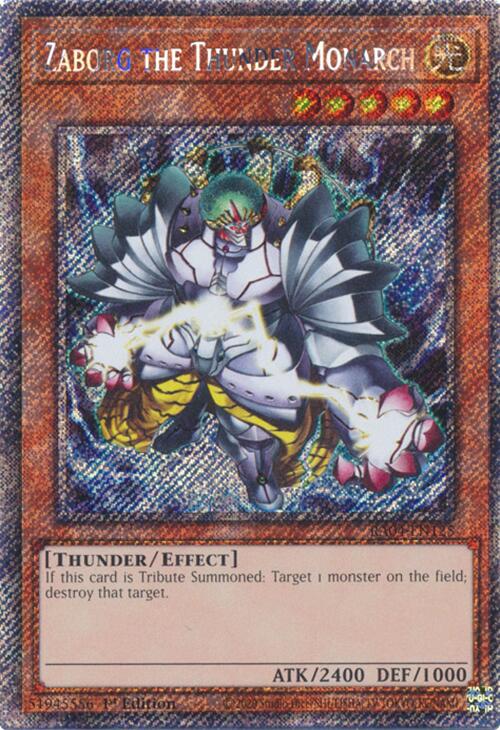 Zaborg the Thunder Monarch [RA04-EN125] Platinum Secret Rare | Clutch Gaming