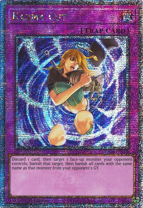 Karma Cut [RA04-EN128] Quarter Century Secret Rare | Clutch Gaming