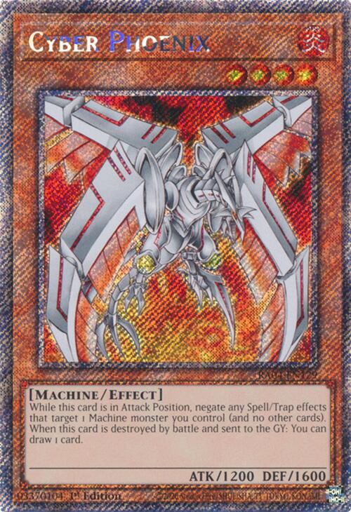 Cyber Phoenix [RA04-EN129] Platinum Secret Rare | Clutch Gaming