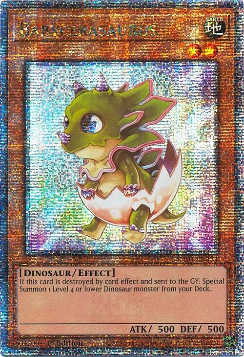 Babycerasaurus [RA04-EN131] Quarter Century Secret Rare | Clutch Gaming