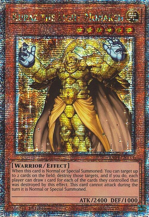 Kuraz the Light Monarch [RA04-EN133] Quarter Century Secret Rare | Clutch Gaming