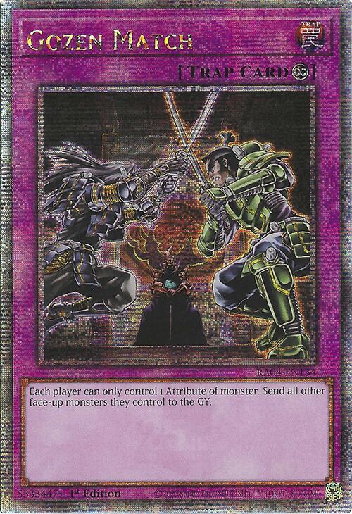 Gozen Match [RA04-EN134] Quarter Century Secret Rare | Clutch Gaming