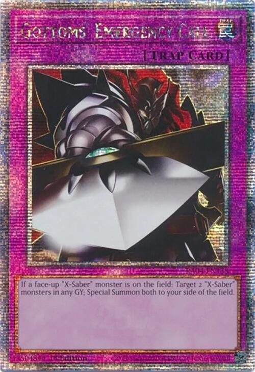 Gottoms' Emergency Call [RA04-EN138] Quarter Century Secret Rare | Clutch Gaming