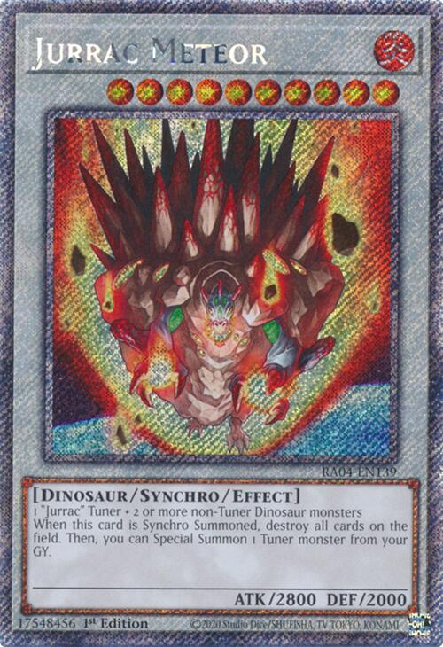 Jurrac Meteor [RA04-EN139] Platinum Secret Rare | Clutch Gaming