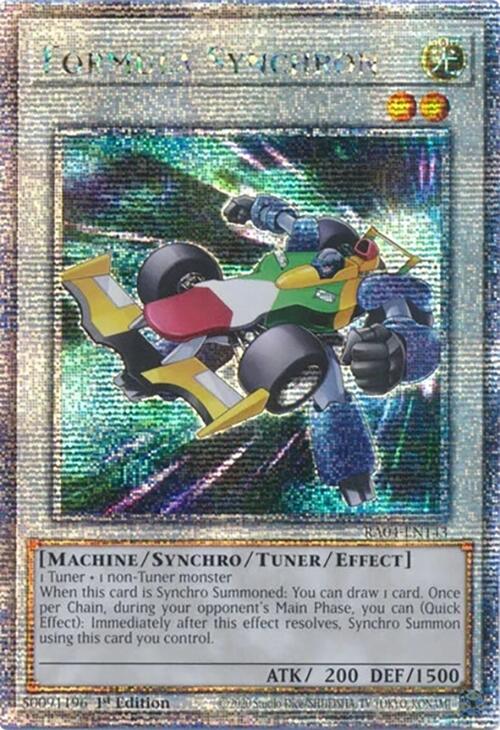 Formula Synchron [RA04-EN143] Quarter Century Secret Rare | Clutch Gaming