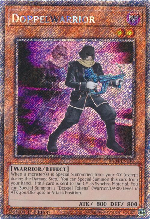 Doppelwarrior [RA04-EN147] Platinum Secret Rare | Clutch Gaming